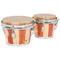 Mano Percussion Wooden Bongos - Dark and Light Brown